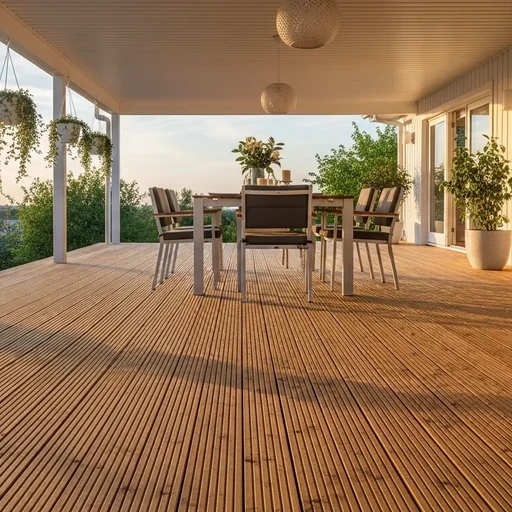 Доска террасная лиственница вельвет 45*120*5000, сорт Э (0,6м2)